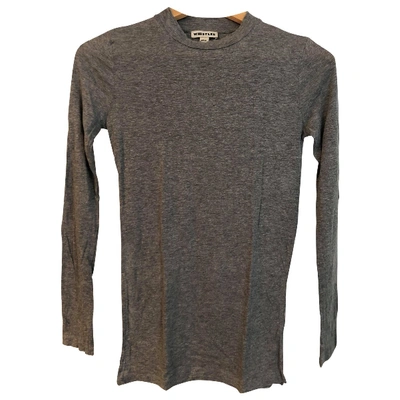 Pre-owned Whistles Linen Jersey Top In Grey