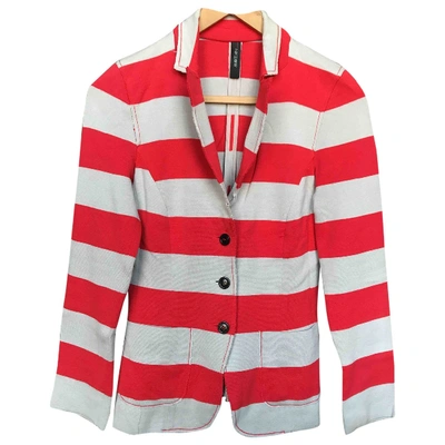 Pre-owned Marc Cain Red Cotton Jacket