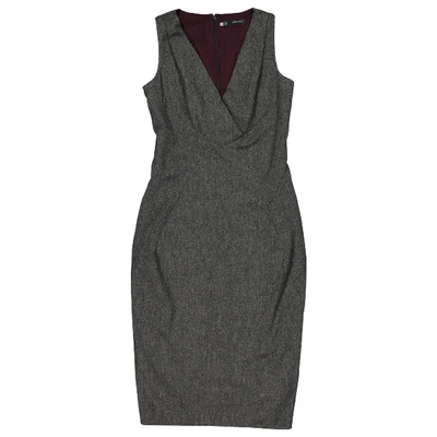 Pre-owned Dsquared2 Wool Maxi Dress In Grey
