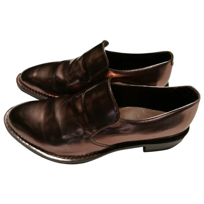 Pre-owned Brunello Cucinelli Leather Flats In Brown