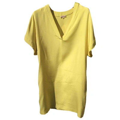 Pre-owned P.a.r.o.s.h Silk Dress In Yellow