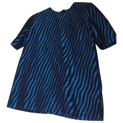 Pre-owned Marni Silk T-shirt In Blue