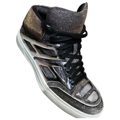 Pre-owned Alejandro Ingelmo Silver Glitter Trainers