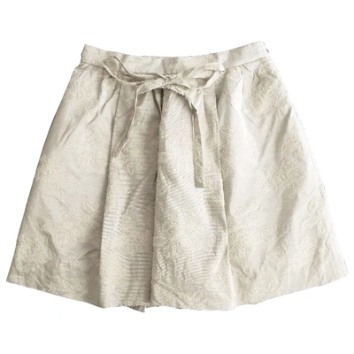 Pre-owned Moschino Cheap And Chic Mini Skirt In Gold