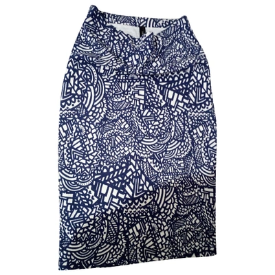 Pre-owned Marc Cain Mid-length Skirt In Blue