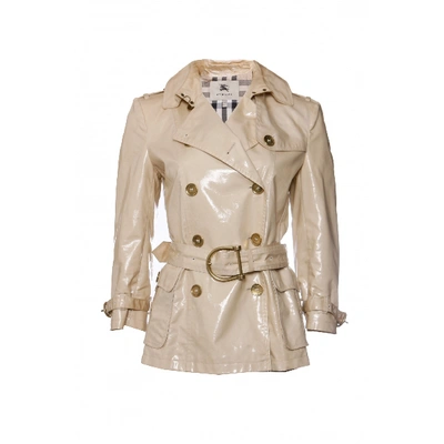 Pre-owned Burberry Trench Coat In Beige