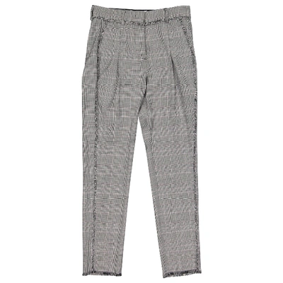 Pre-owned Msgm Wool Large Pants In Grey