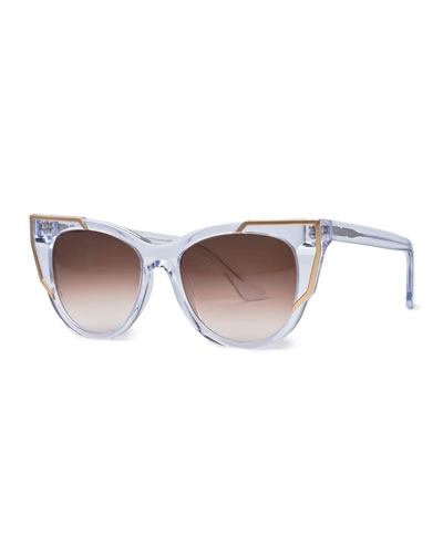 Thierry Lasry Butterscotchy Cat-eye Sunglasses, Clear