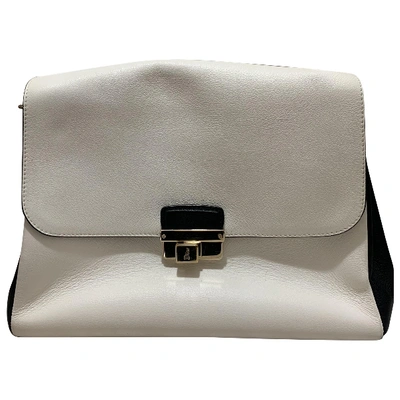Pre-owned Dior Ling White Leather Handbag
