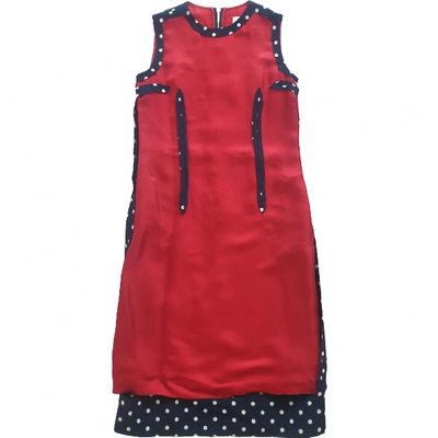 Pre-owned Maison Margiela Mid-length Dress In Red
