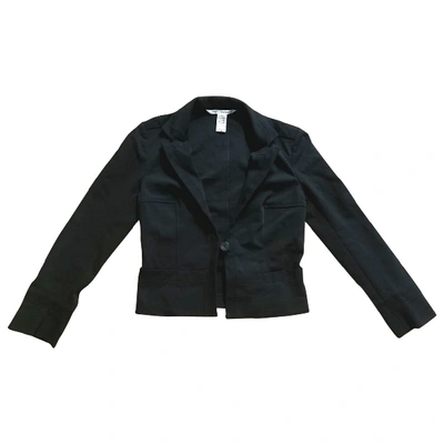 Pre-owned Diane Von Furstenberg Black Cotton Jacket