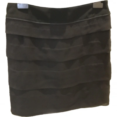Pre-owned Barbara Bui Silk Mid-length Skirt In Black