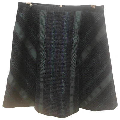 Pre-owned Sacai Luck Mini Skirt In Navy