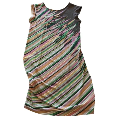 Pre-owned Bcbg Max Azria Mini Dress In Multicolour