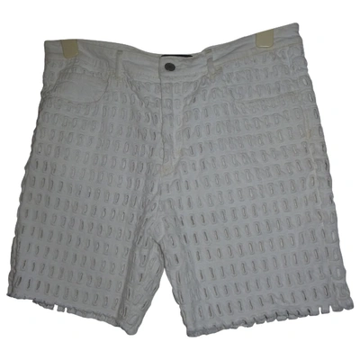 Pre-owned Isabel Marant White Cotton - Elasthane Shorts