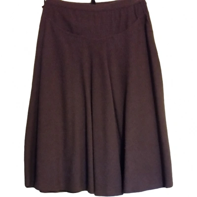 Pre-owned Missoni Wool Mid-length Skirt In Purple