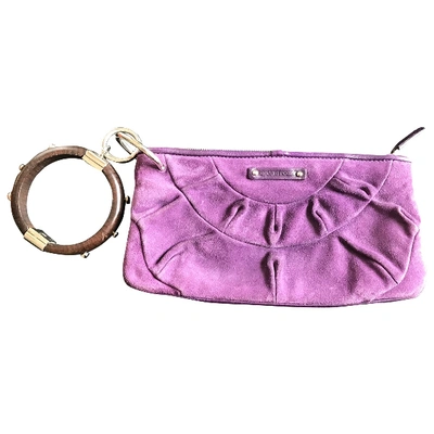 Pre-owned Sergio Rossi Clutch Bag In Purple