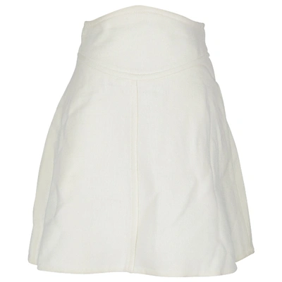 Pre-owned Carven Beige Wool Skirt