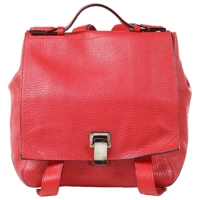 Pre-owned Proenza Schouler Small Courier Red Leather Backpack