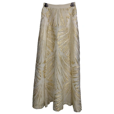 Pre-owned Alberta Ferretti Skirt In Gold