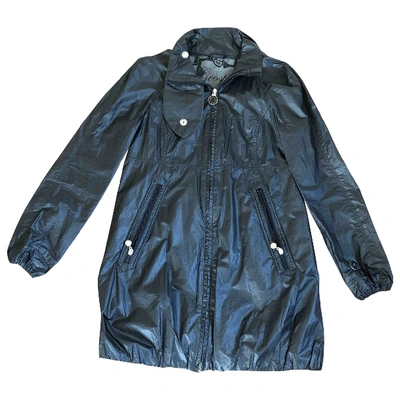Pre-owned Geospirit Trench Coat In Anthracite