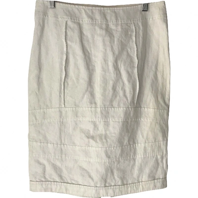Pre-owned Antonio Berardi Mid-length Skirt In White