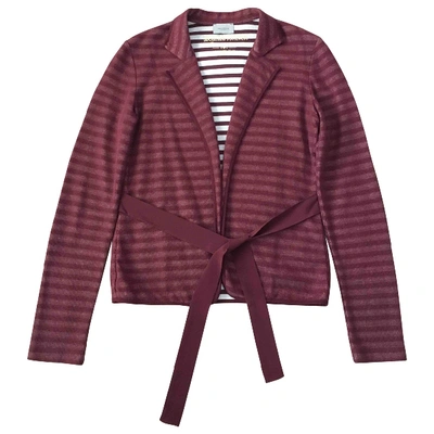 Pre-owned Marella Burgundy Cotton Jacket