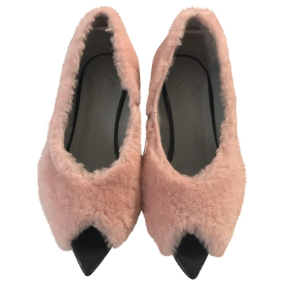 Pre-owned By Malene Birger Leather Heels In Pink