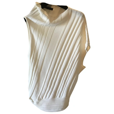Pre-owned Alexander Wang Jumper In White