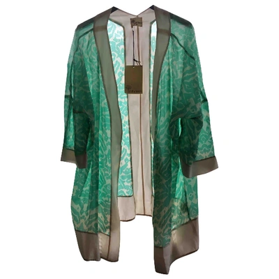 Pre-owned Stella Forest Cardi Coat In Green