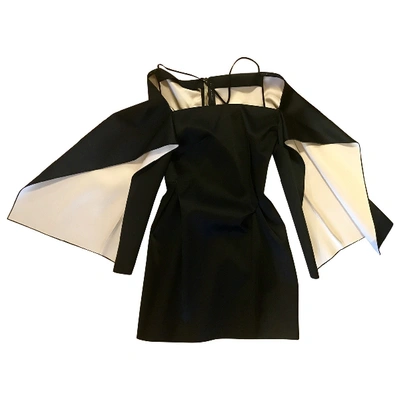 Pre-owned Roland Mouret Mini Dress In Black