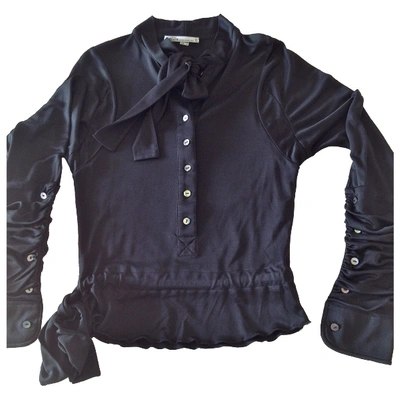 Pre-owned Antonio Berardi Silk Blouse In Black