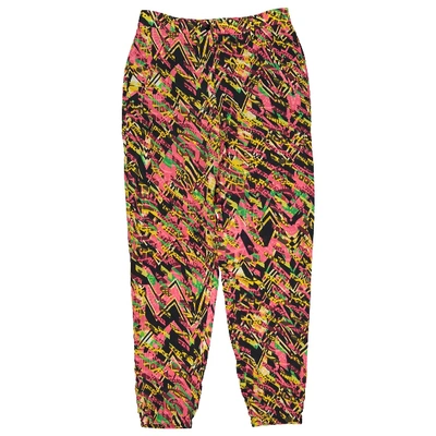 Pre-owned M Missoni Silk Straight Pants In Multicolour
