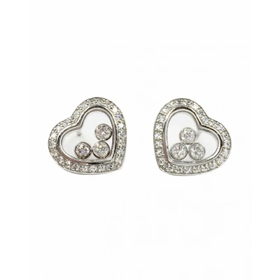 Pre-owned Chopard Happy Diamonds White Gold Earrings