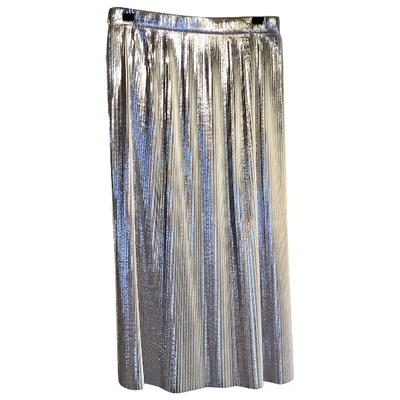 Pre-owned Designers Remix Mid-length Skirt In Silver