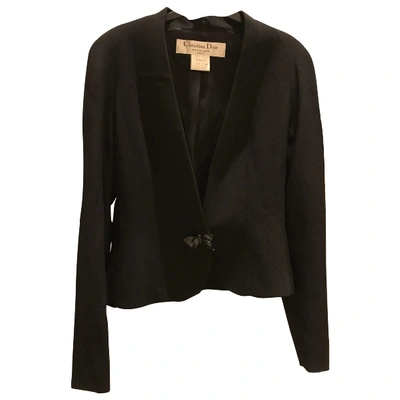 Pre-owned Dior Black Viscose Jacket