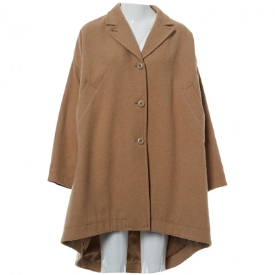 Pre-owned Maison Margiela Camel Wool Coat