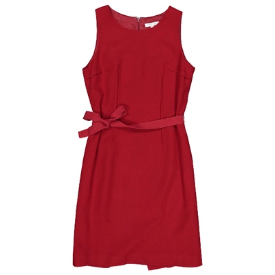 Pre-owned Paule Ka Wool Mid-length Dress In Red