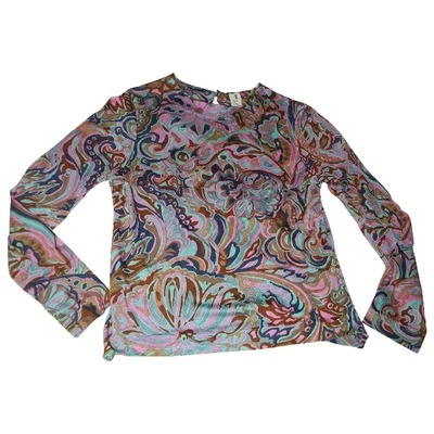 Pre-owned Lanvin Silk Blouse In Multicolour
