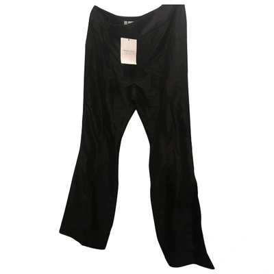 Pre-owned Amanda Wakeley Trousers In Black