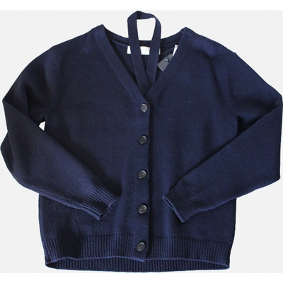Pre-owned Victoria Beckham Wool Jacket In Blue