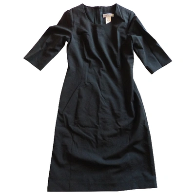 Pre-owned Guy Laroche Wool Mid-length Dress In Black