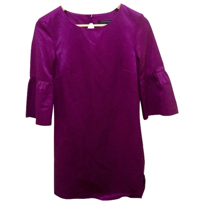 Pre-owned French Connection Mini Dress In Purple