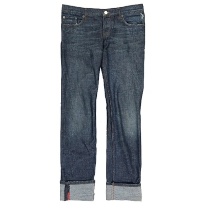 Pre-owned Prada Straight Jeans In Blue