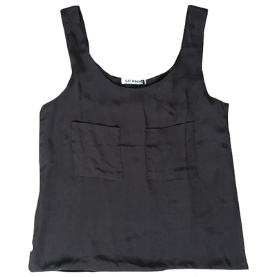 Pre-owned Gat Rimon Silk Camisole In Anthracite