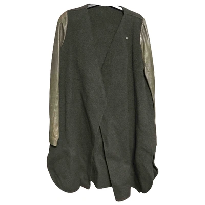 Pre-owned Vince Wool Jacket In Khaki