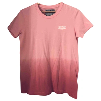 Pre-owned Wood Wood Pink Cotton Top