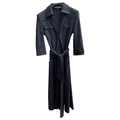 Pre-owned Diane Von Furstenberg Wool Mid-length Dress In Brown