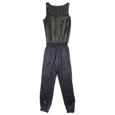 Pre-owned Joseph Leather Jumpsuit In Black