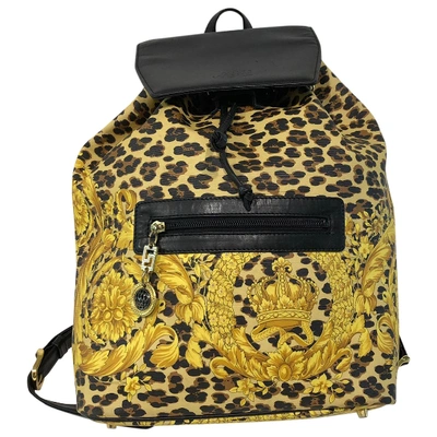 Pre-owned Versace Yellow Backpack